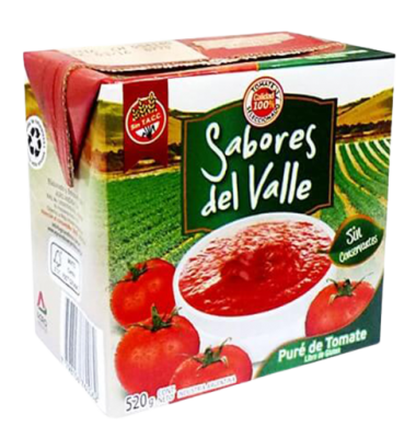 SABORES DEL VALLE pure tomate x520g