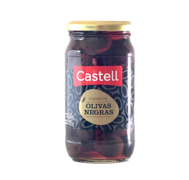CASTELL aceituna negra premium x185g
