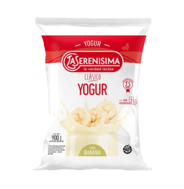 SERENISIMA yogur clasico banana x900cc