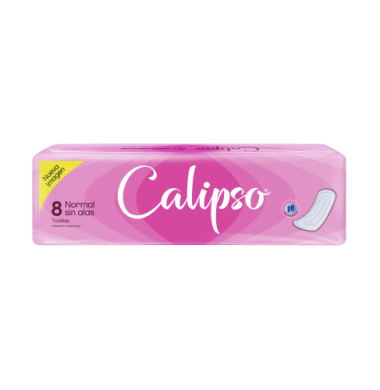 CALIPSO toalla sin alas sin desodorante x8Un.
