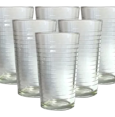 DURAX vasos vidrio cobra pack x6Un.