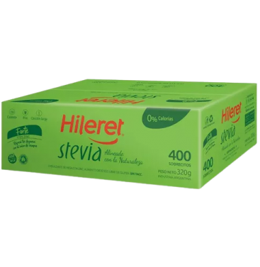 HILERET edulcorante stevia x400Un.