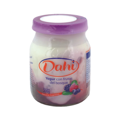 DAHI yogur frasco colchon frutos del bosque x200g