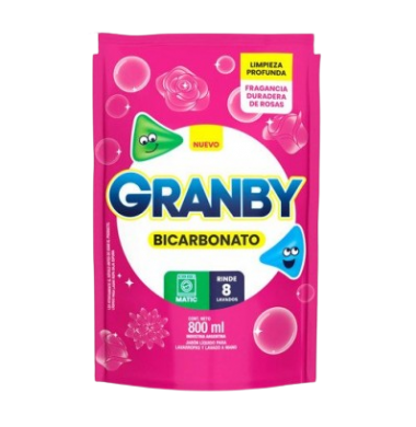 GRANBY jabon liquido rosas x800cc