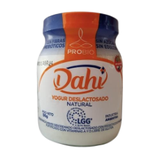 DAHI yogur deslactosado probiotico natural x200g