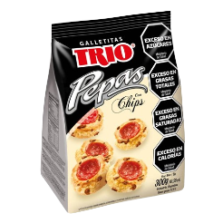 TRIO galletitas pepas con chips x300g