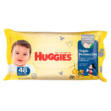 HUGGIES toallas humedas triple protecion x48Un.